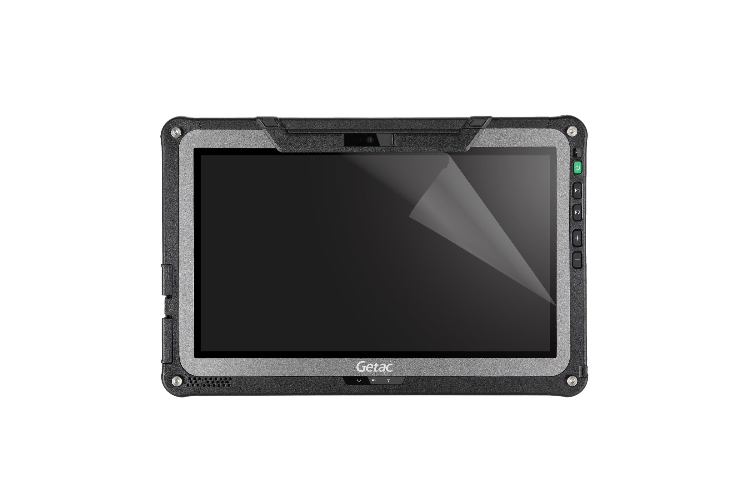 ... dass Getac bei allen Geräten ab Werk bereits eine Schutzfolie aufgezogen hat?
