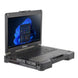 Robustes Notebook Getac B360 G3 Pro, leicht nach rechts gedreht, mit Windows 11