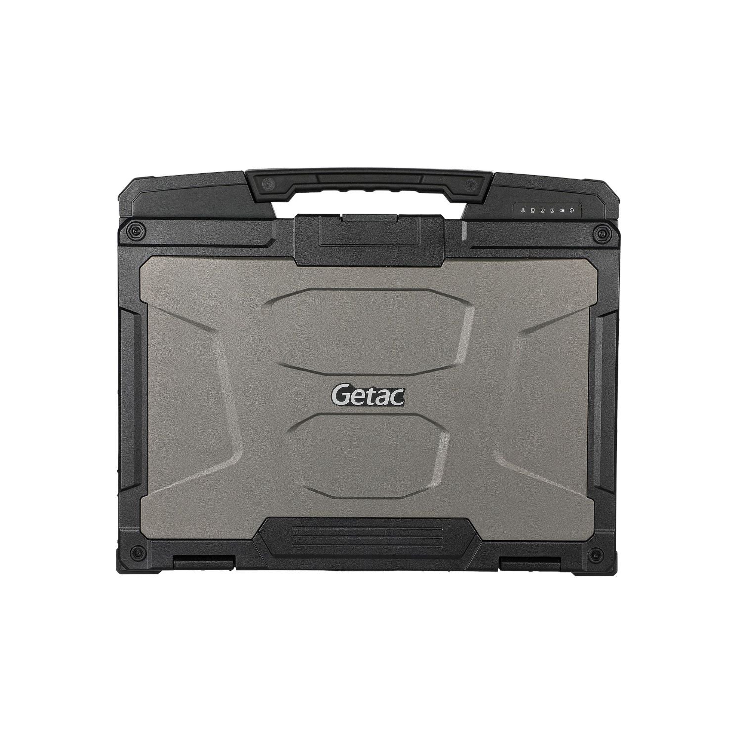 Robuster Laptop Getac B360 G3, zugeklappt von oben