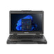 Robuster Laptop Getac B360 G3, frontal aufgeklappt, Windows 11