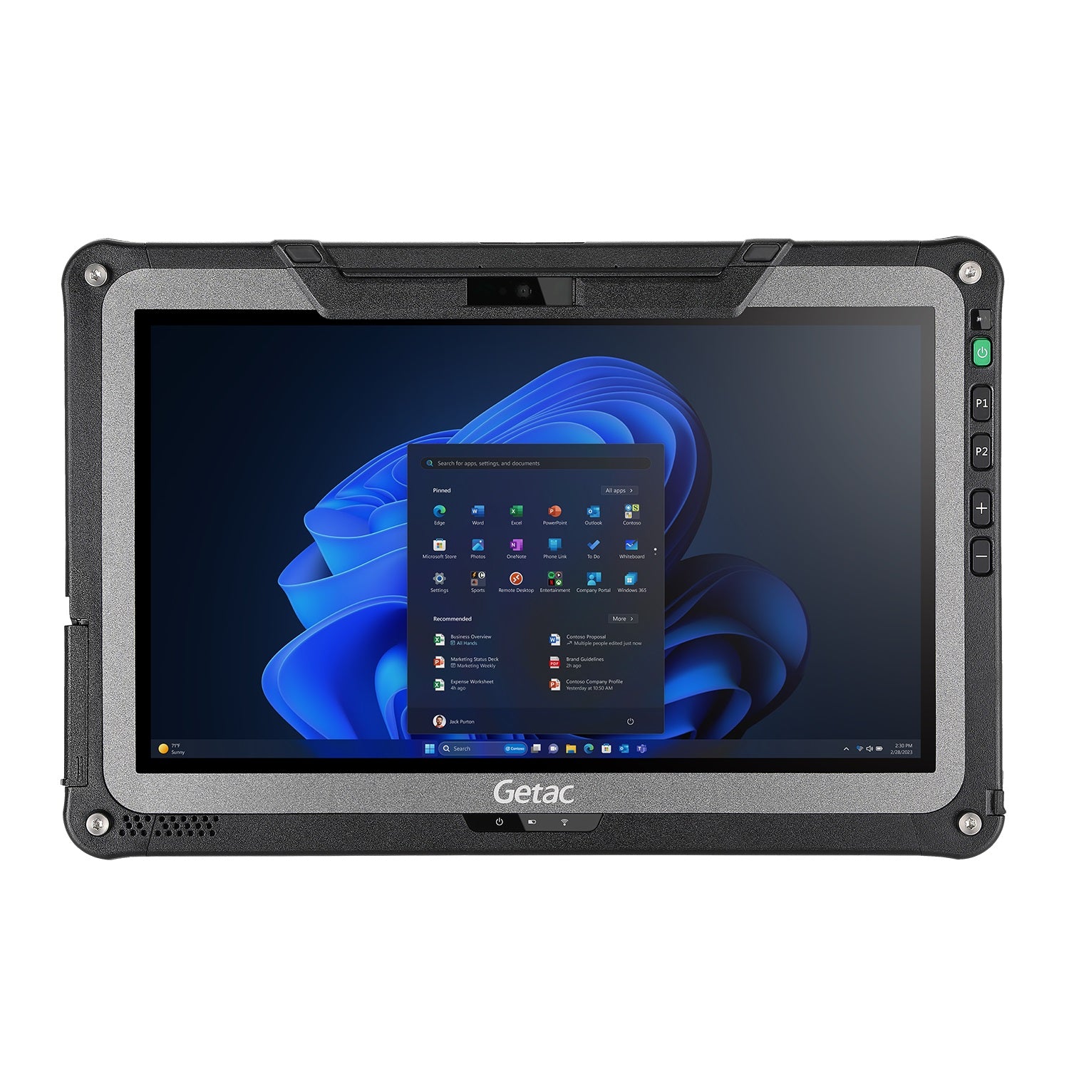 vollrobustes Tablet Getac F110G7, Windows 11, von Mettenmeier