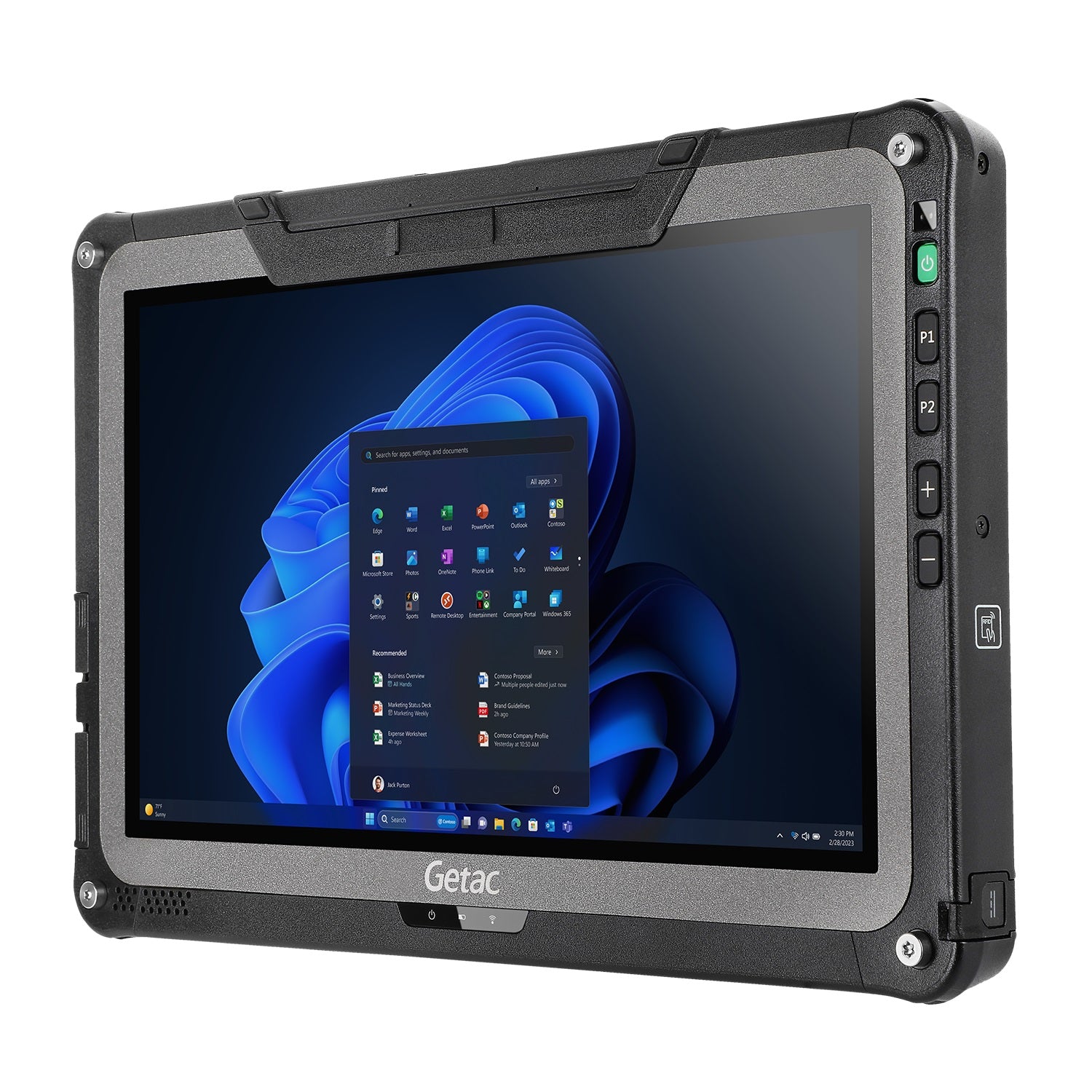vollrobustes Tablet Getac F110G6, Windows 11, von Mettenmeier