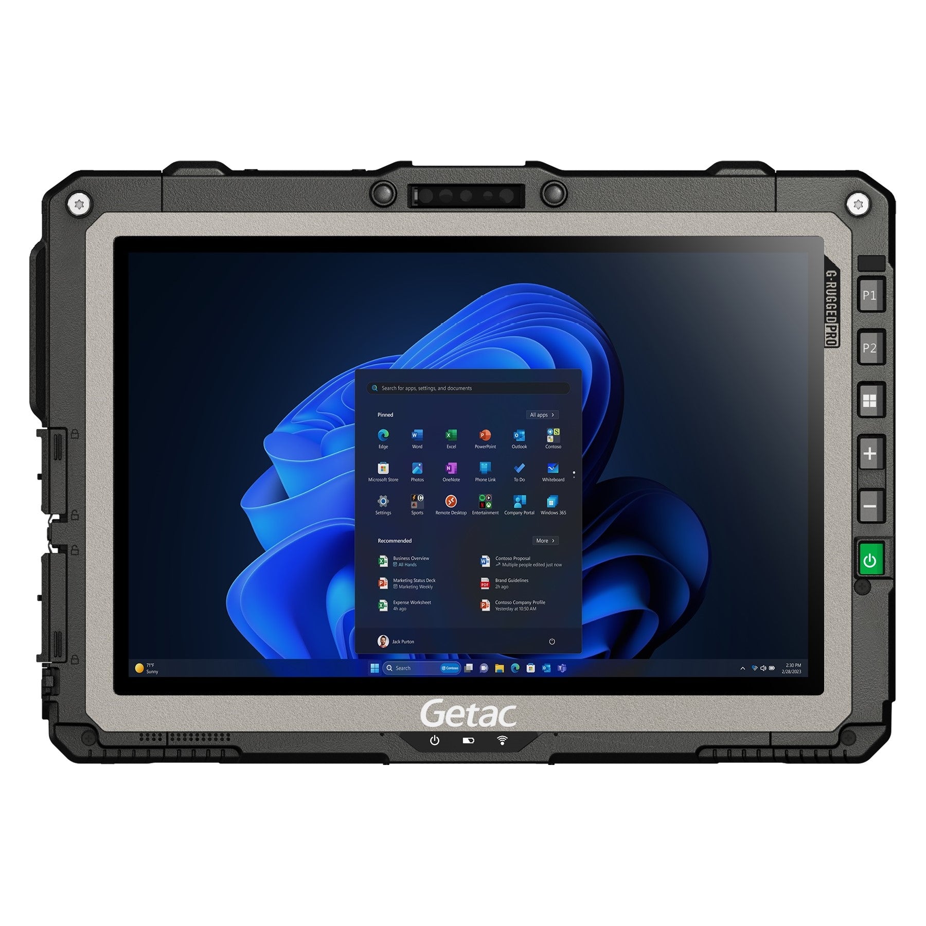 vollrobustes Tablet Getac UX10G3, Windows 11, von Mettenmeier