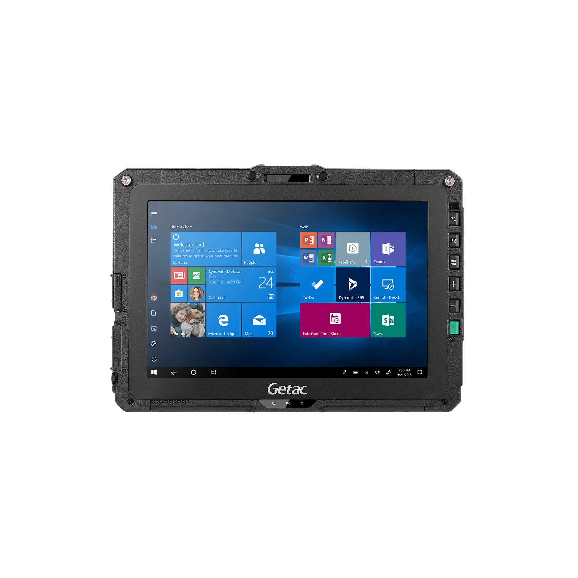 vollrobustes Tablet Getac UX10, Windows 10, von Mettenmeier
