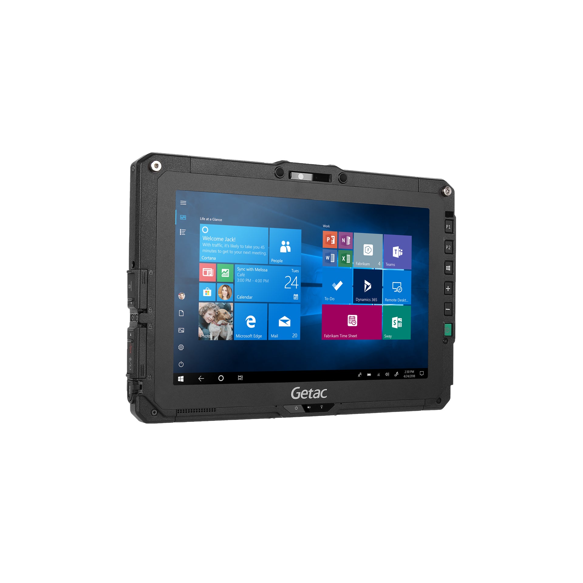 vollrobustes Tablet Getac UX10, Windows 10, von Mettenmeier