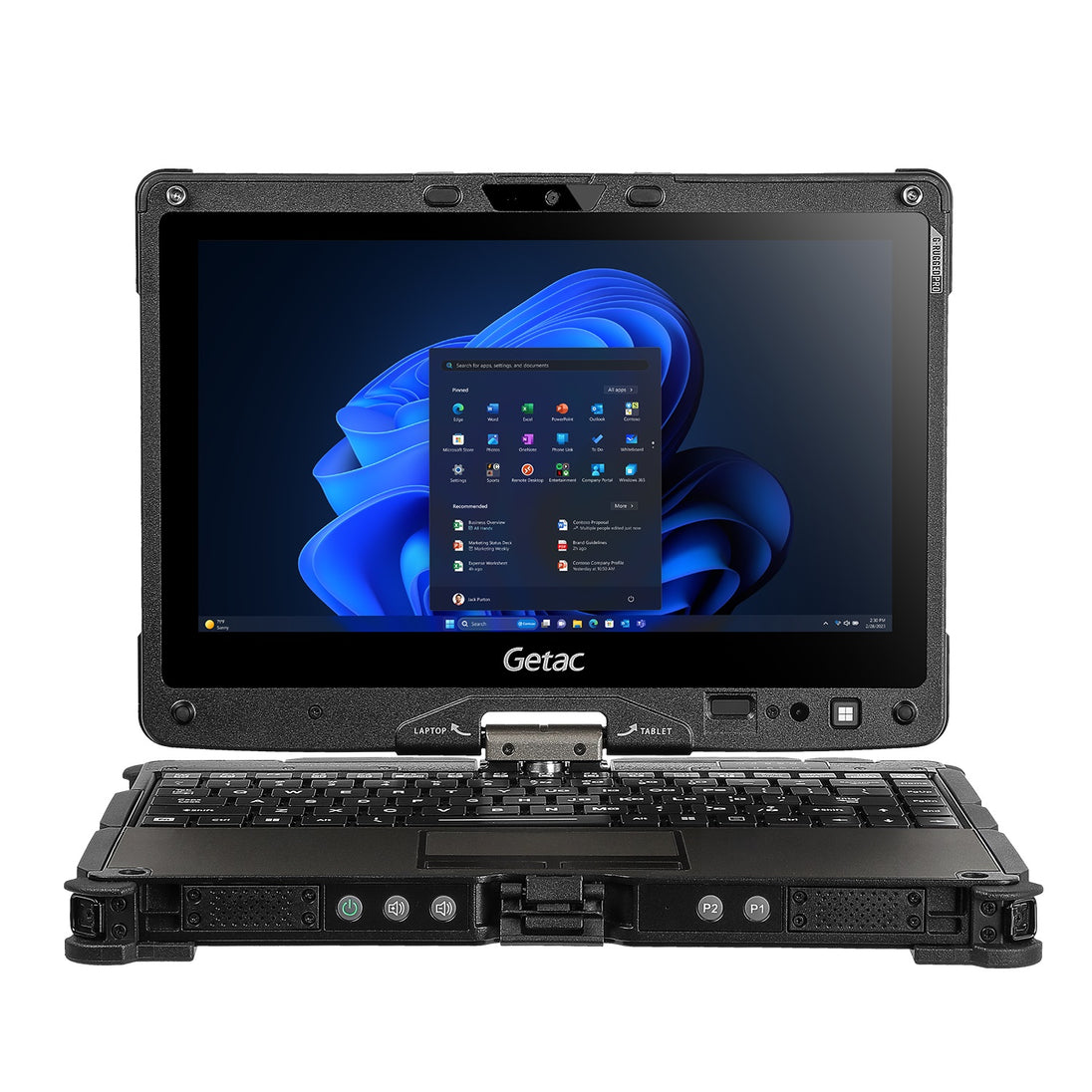 Vollrobustes Convertible Getac V110G7, Windows 11, Notebook und Tablet in einem, von Mettenmeier